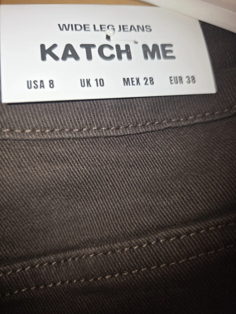 Katch Me Wide-Leg Women's Jeans in Dark Brown